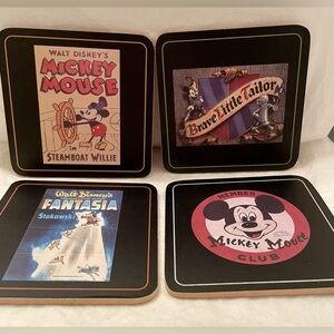 47. Disney Anniversary Coaster 4-Set